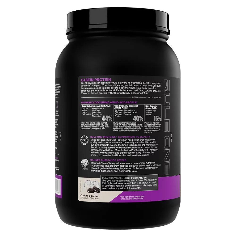 Rule1 Casein (924 g, Cookies & Cream)
