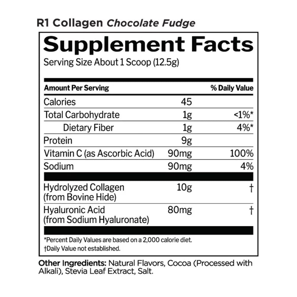 Rule1 Collagen Peptides (250 g, Chocolate Fudge)