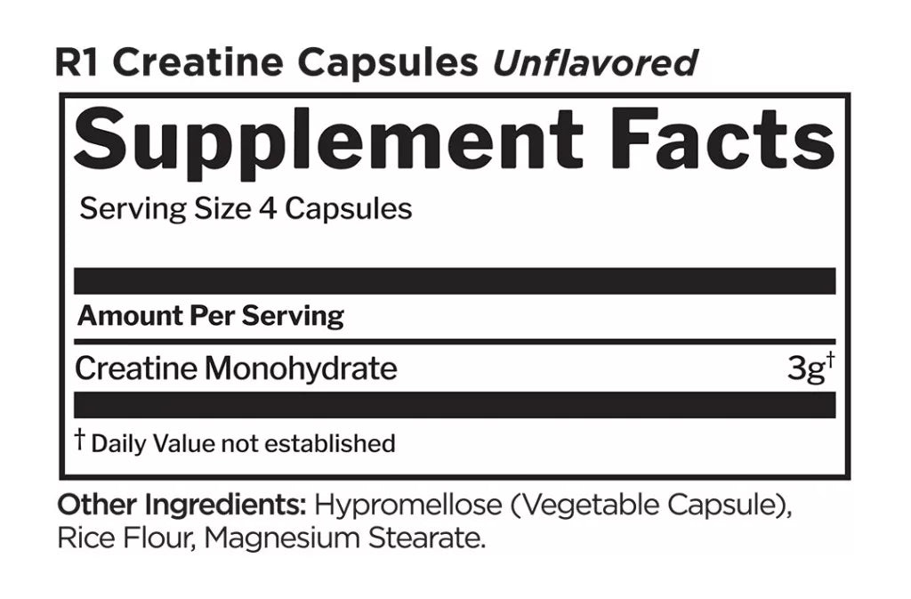 Rule1 Creatine (120 Capsules)