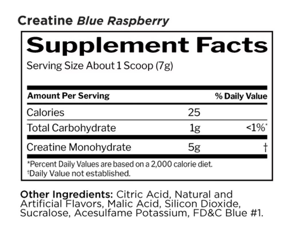 Rule1 Creatine (210 g, Blue Raspberry)