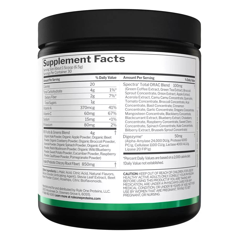 Rule1 Fruits and Greens (195 g, Mixed Berry)