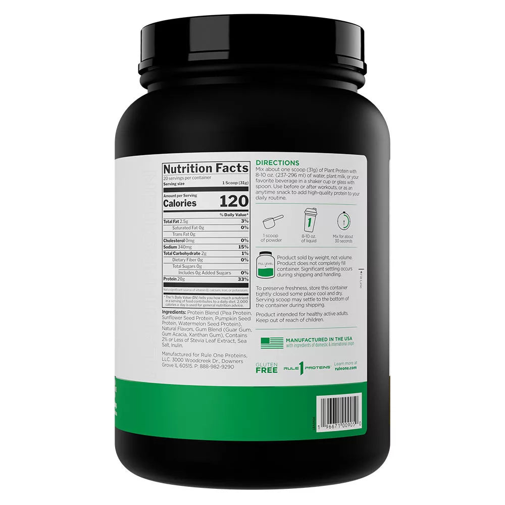 Rule1 Plant Protein (620 g, Banana Cream)