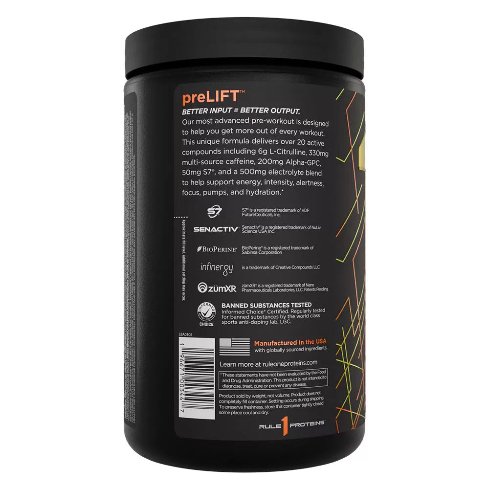 Rule1 Prelift (420 g, Mandarin Mango)