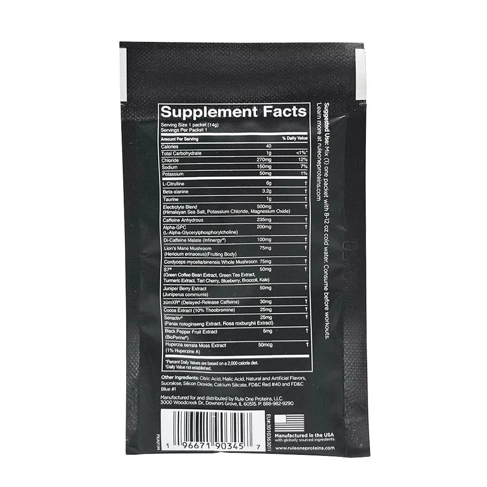 Rule1 Prelift Sample (1 serving, Acai Berry)