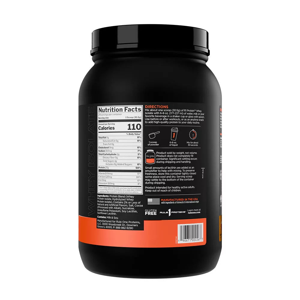 Rule1 R1 Protein Whey Isolate (895 g, Salted Caramel)