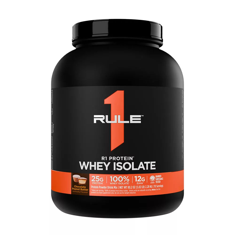 Rule1 R1 Protein Whey Isolate (2280 g, Chocolate Peanut Butter)
