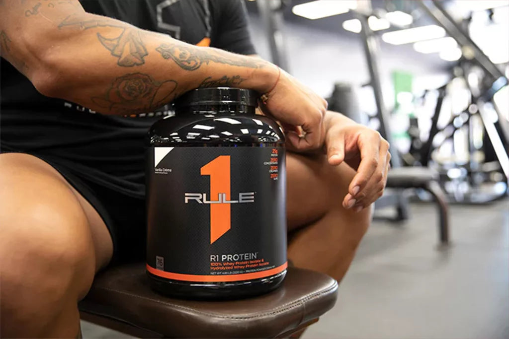 Rule1 R1 Protein Whey Isolate (2260 g, Strawberry Banana)