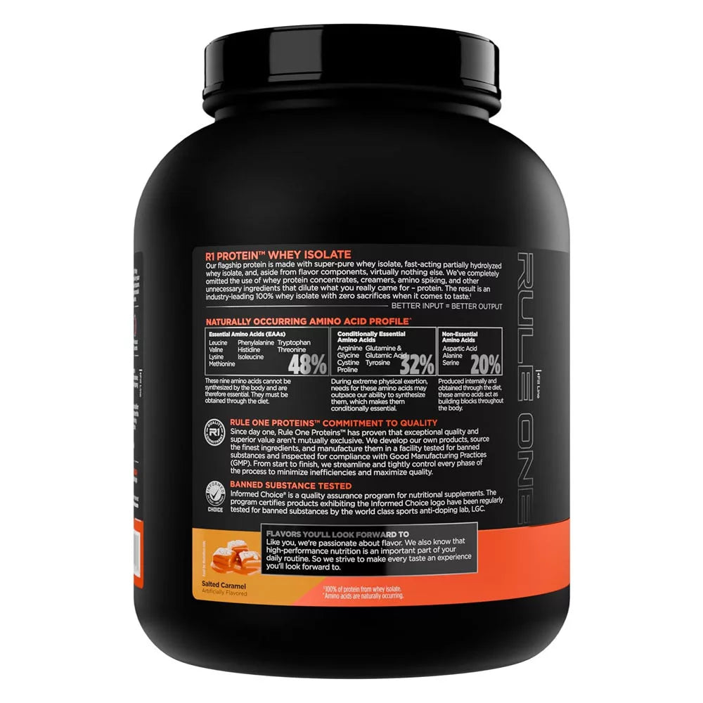 Rule1 R1 Protein Whey Isolate (2260 g, Salted Caramel)