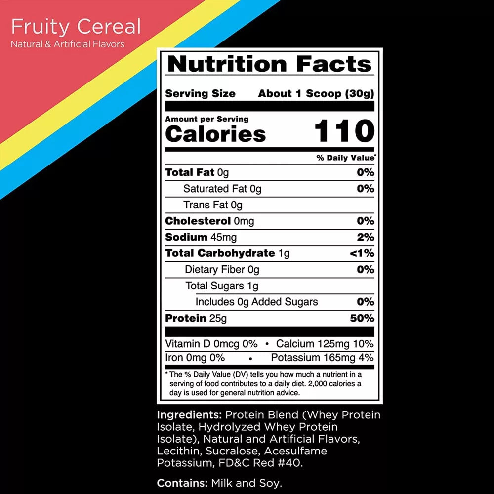 Rule1 R1 Protein Whey Isolate (2280 g, Fruity Cereal)