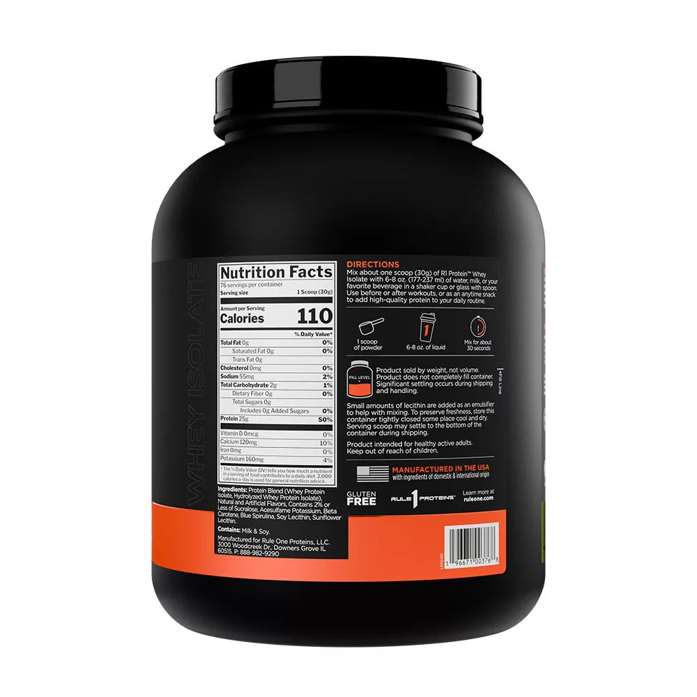 Rule1 R1 Protein Whey Isolate (2280 g, Pistachio Ice Cream)