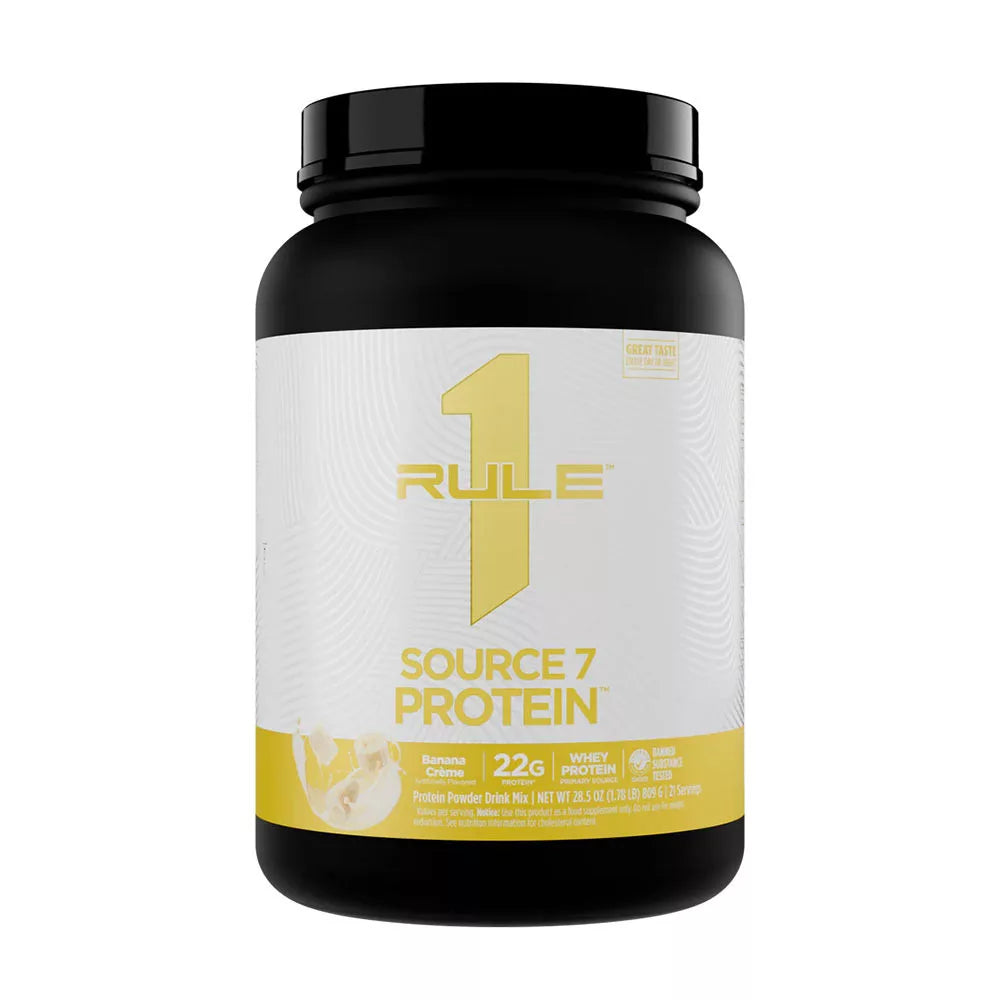 Rule1 Source 7 Protein (21 Servings, Banana Cream)