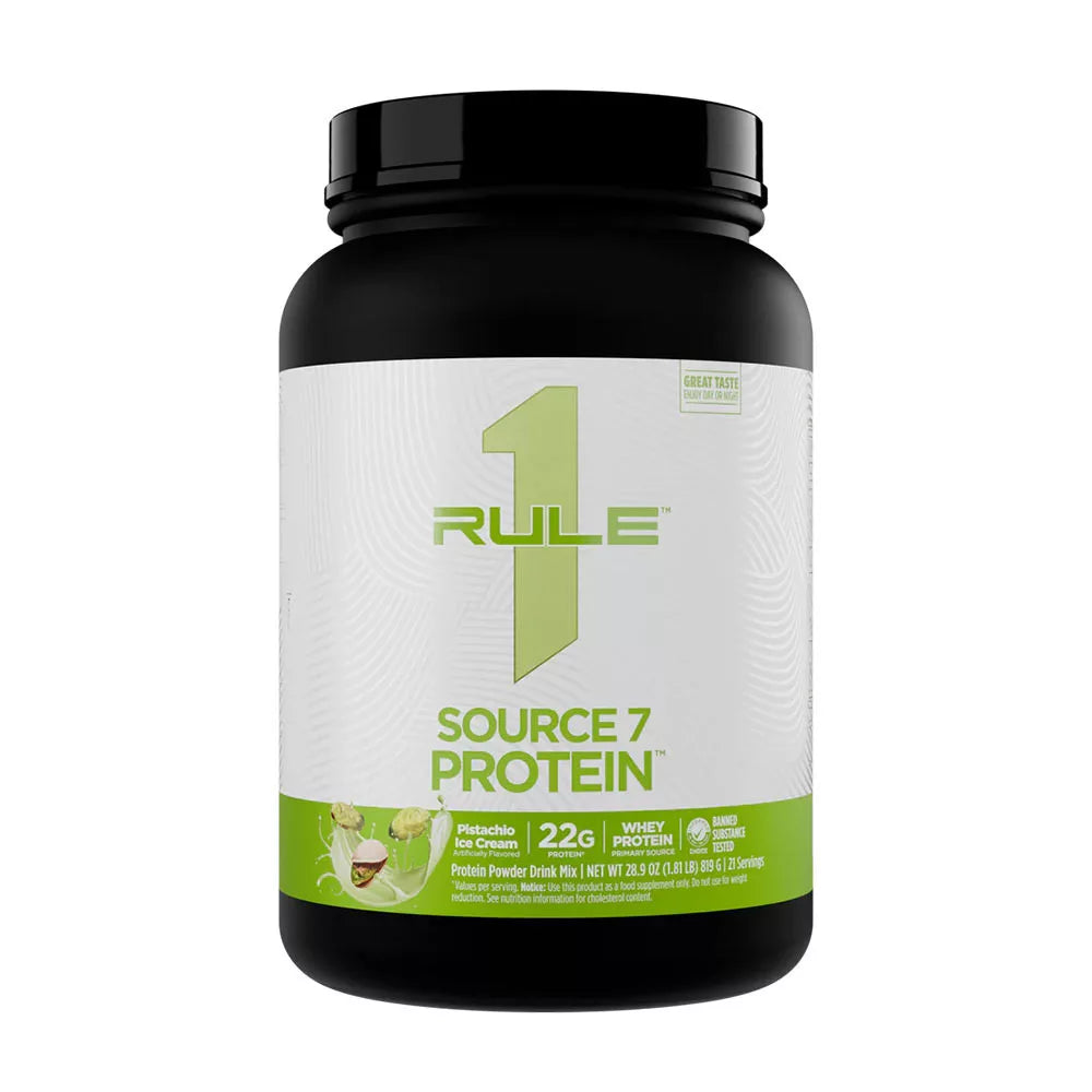 Rule1 Source 7 Protein (21 Servings, Pistachio Ice Cream)