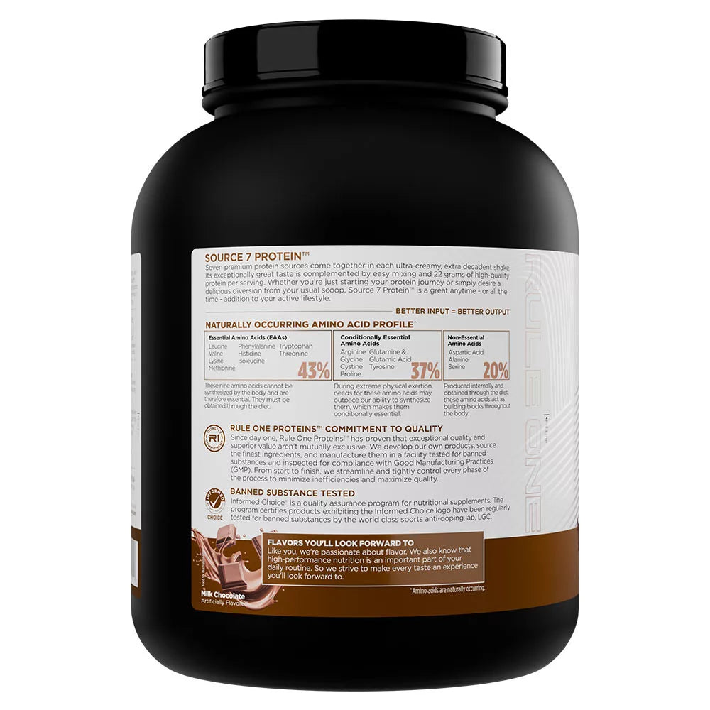 Rule1 Source 7 Protein (1800 g, Milk Chocolate)
