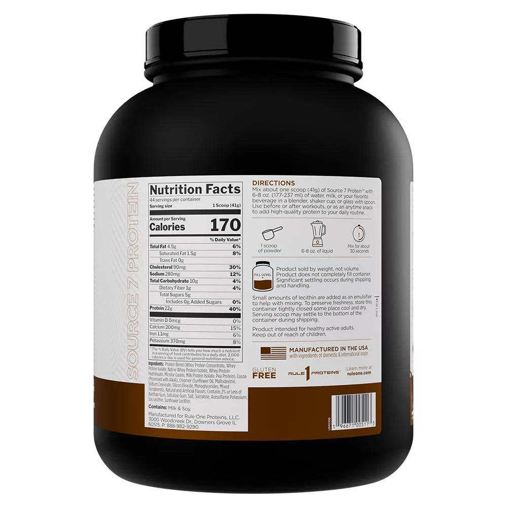 Rule1 Source 7 Protein (1800 g, Milk Chocolate)