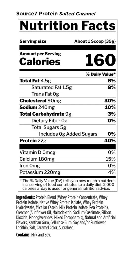 Rule1 Source 7 Protein (2260 g, Salted Caramel Gelato)