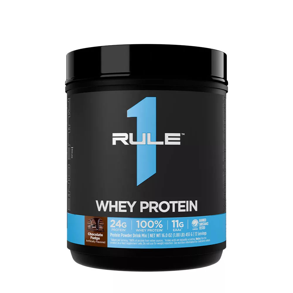 Rule1 Whey Protein (455 g, Chocolate Fudge)
