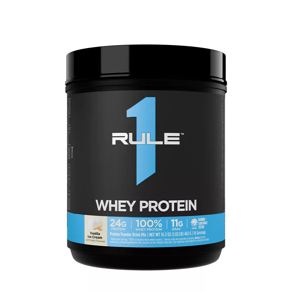 Rule1 Whey Protein (462 g, Soft Vanilla Ice Cream)