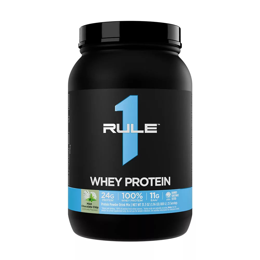 Rule1 Whey Protein (888 g, Mint Chocolate Chip)