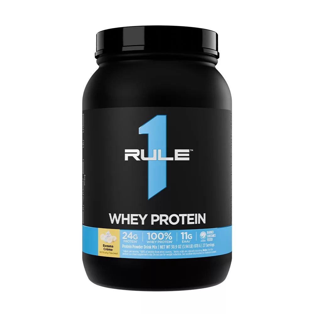 Rule1 Whey Protein (878 g, Banana Cream)