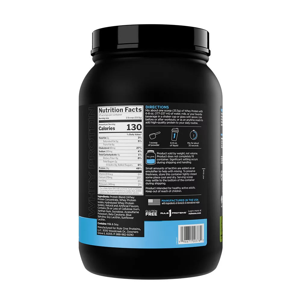 Rule1 Whey Protein (905 g, Pistachio Ice Cream)