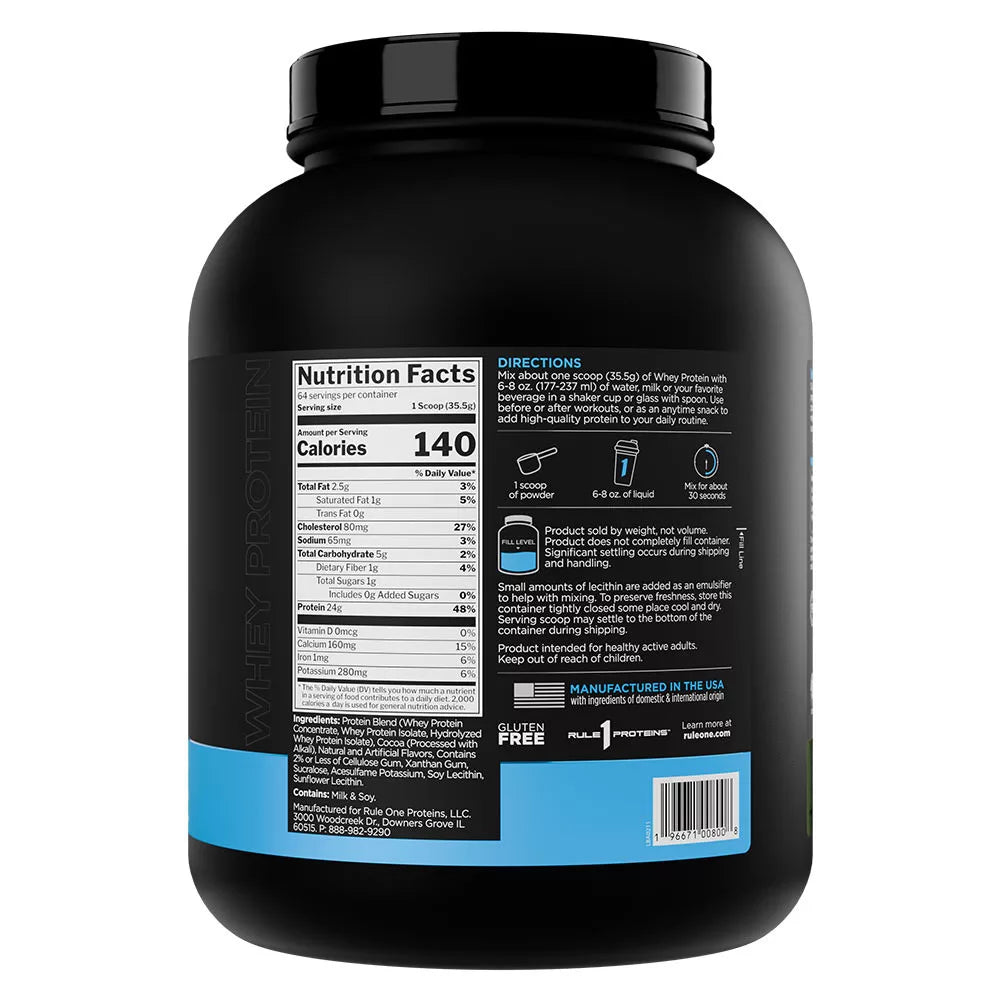 Rule1 Whey Protein (2270 g, Mint Chocolate Chip)