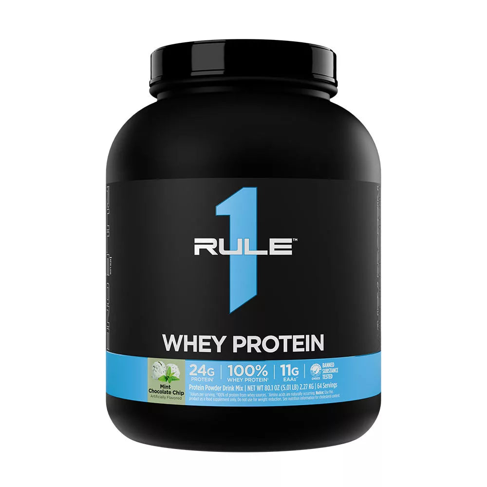 Rule1 Whey Protein (2270 g, Mint Chocolate Chip)