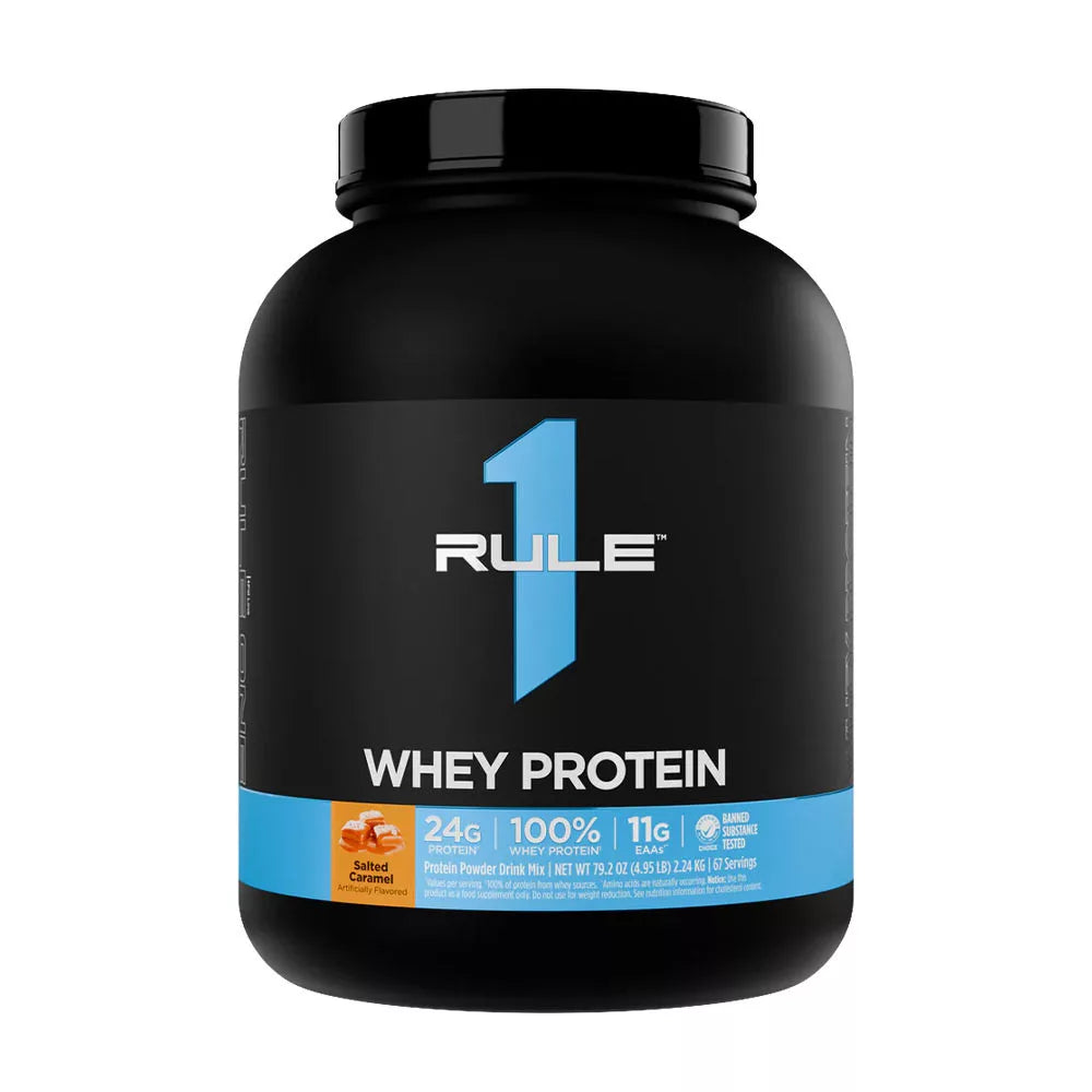 Rule1 Whey Protein (2240 g, Salted Caramel)