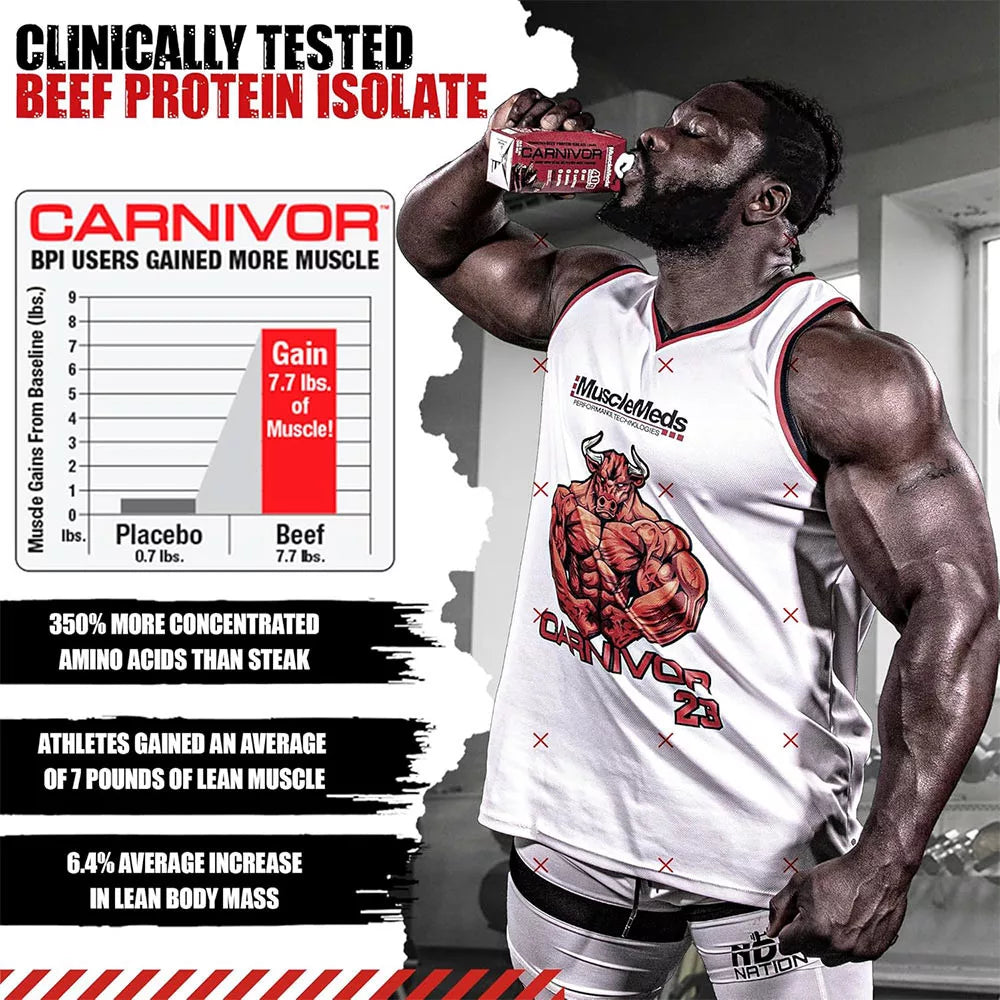 MuscleMeds Ready-to-Drink Beef Protein Isolate Shake (500 ml, Chocolate)