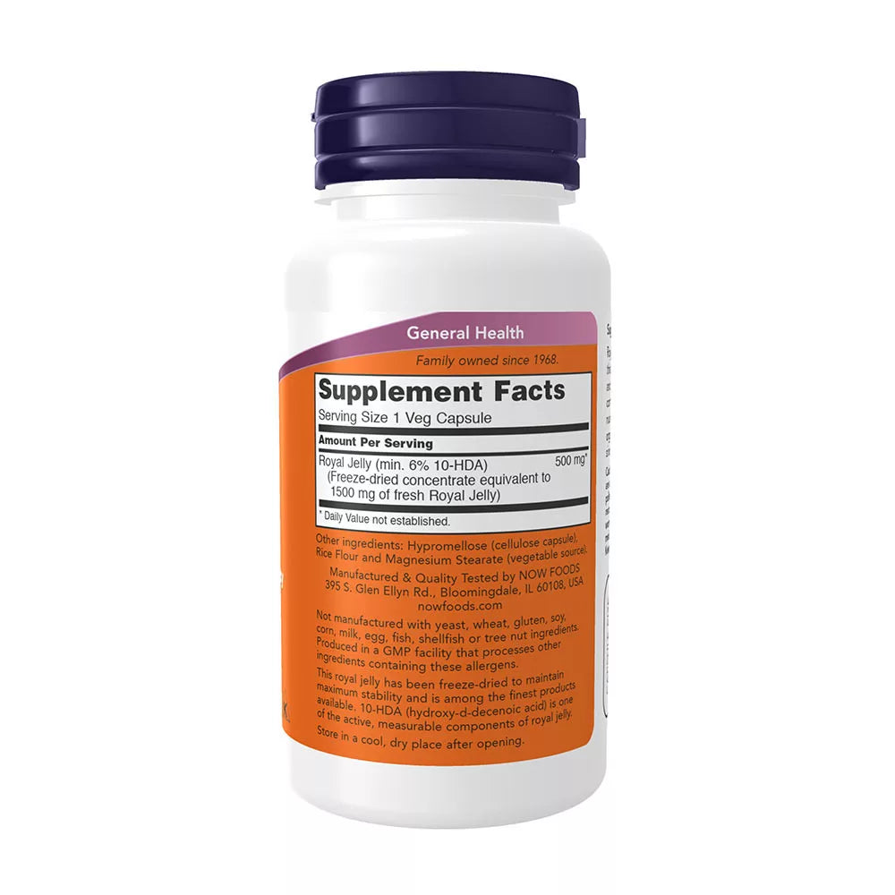 Now Foods Royal Jelly (60 Veg Capsules)