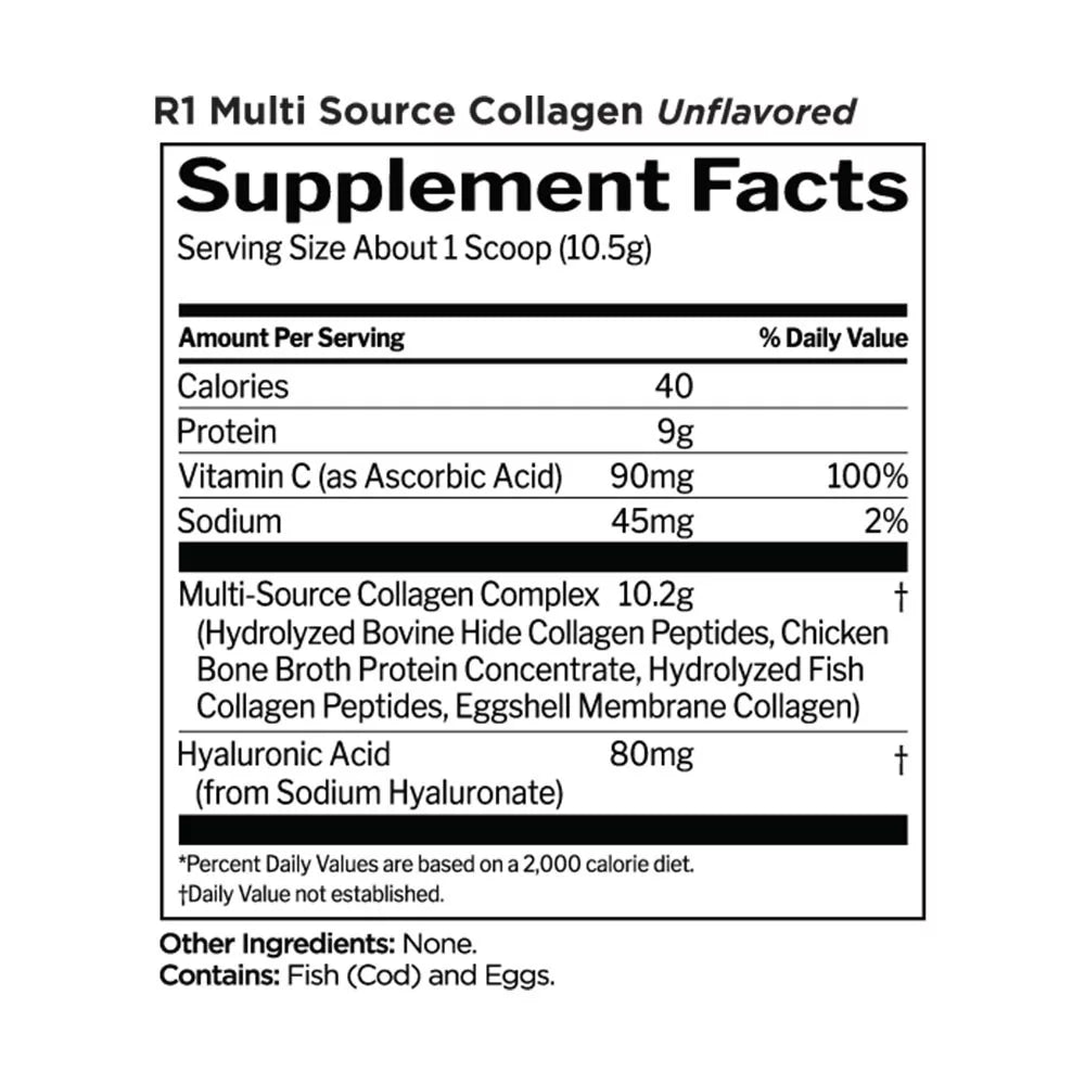 Rule1 Multi-Source Collagen (306 g, Unflavored)