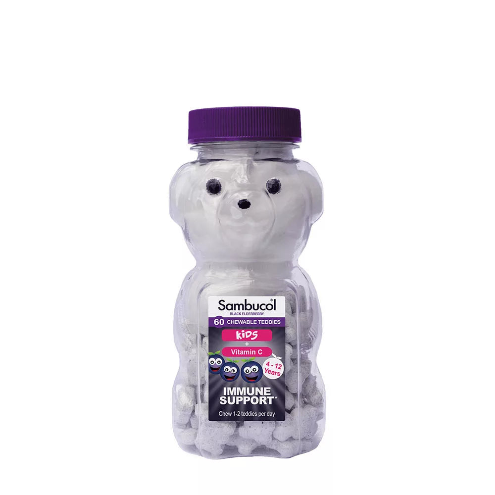 Sambucol Teddies (60 Chewables, Black Elderberry)