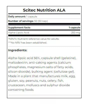 Scitec Nutrition ALA (50 Capsules)