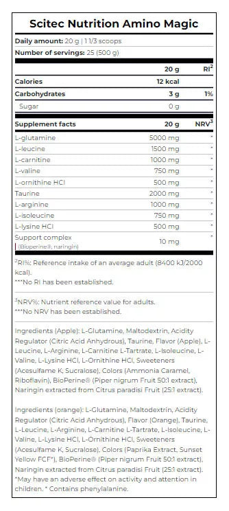 Scitec Nutrition Amino Magic (500 g, Orange)