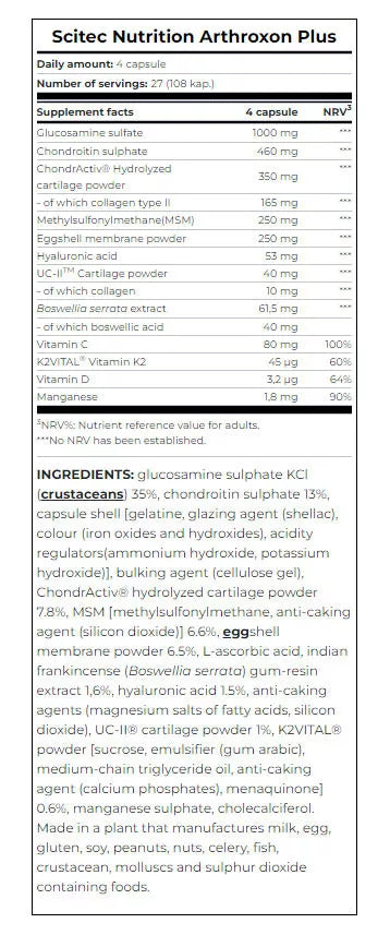 Scitec Nutrition Arthroxon Plus (108 capsules)