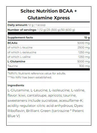 Scitec Nutrition BCAA + Glutamine Xpress (300 g, Bubblegum)