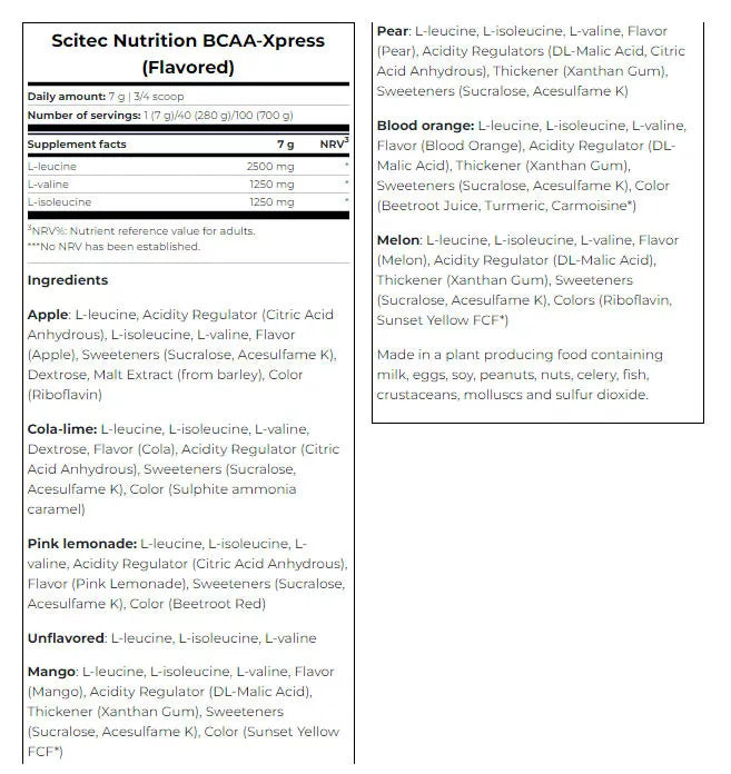 Scitec Nutrition BCAA Xpress (280 g, Apple)