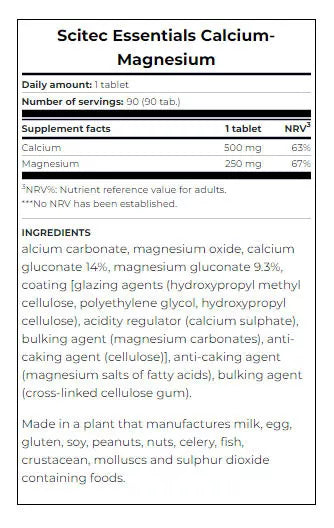 Scitec Nutrition Calcium-Magnesium (90 Tablets)