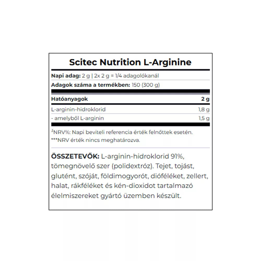 Scitec Nutrition L-Arginine (300 g)