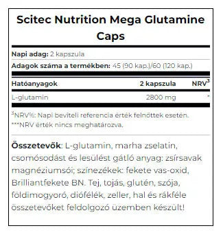 Scitec Nutrition Mega Glutamine (120 Capsules)