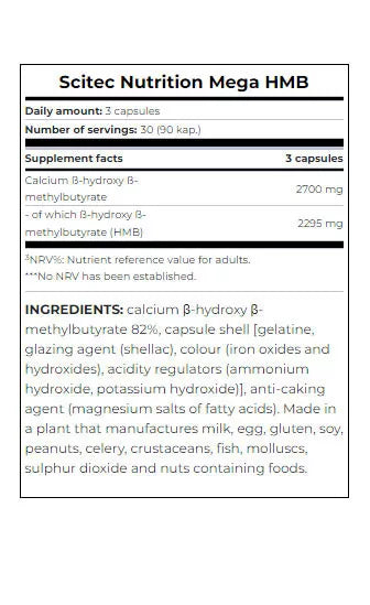 Scitec Nutrition Mega HMB (90 Capsules)
