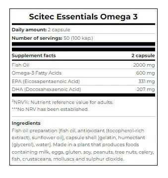 Scitec Nutrition Omega 3 (100 Softgels)