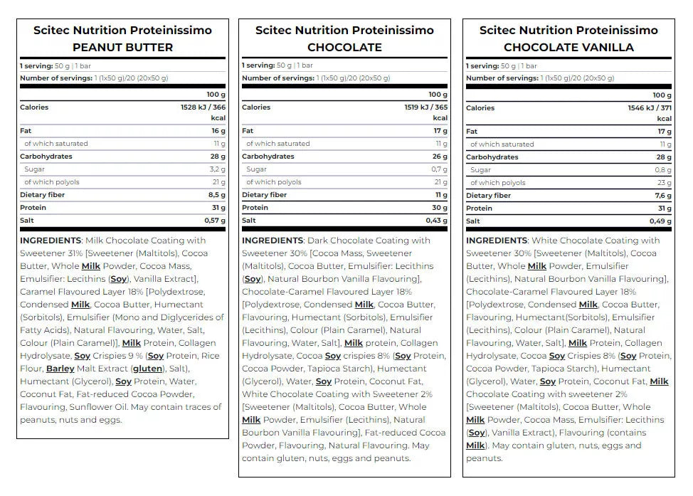 Scitec Nutrition Proteinissimo - Protein Bar (50 g, Chocolate)