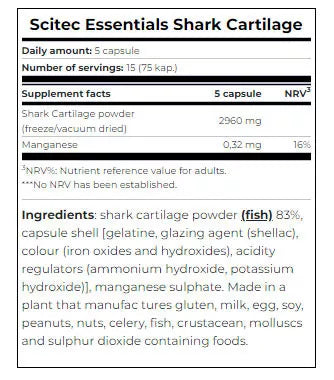 Scitec Nutrition Shark Cartilage (75 Capsules)