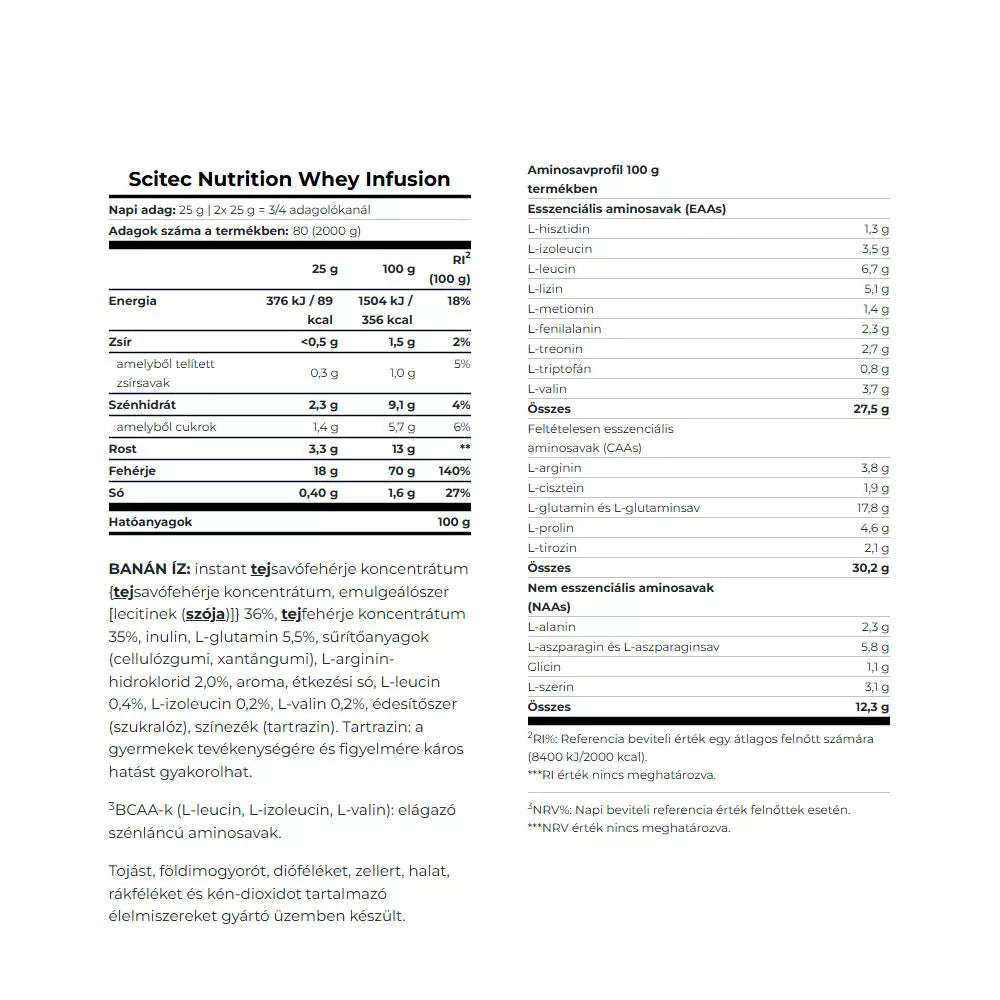 Scitec Nutrition Whey Infusion (2000 g, Banana)