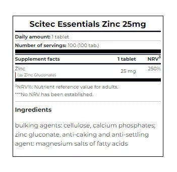 Scitec Nutrition Zinc (100 Tablets)