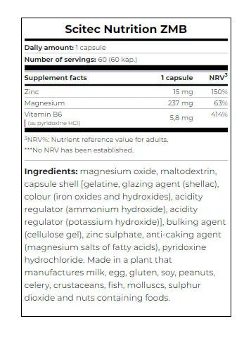 Scitec Nutrition ZMB (60 Capsules)