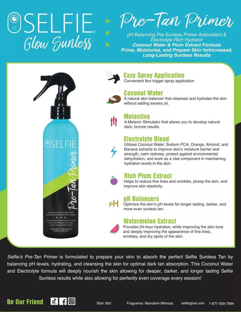 Selfie Pre Tan Primer (237 ml)
