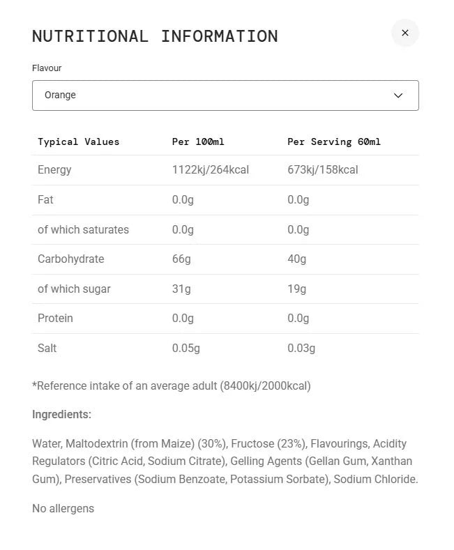 Science in Sport Beta Fuel Gel + Nootropics (60 ml, Orange)