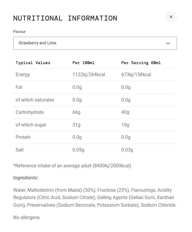 Science in Sport Beta Fuel Gel + Nootropics (60 ml, Strawberry Lime)