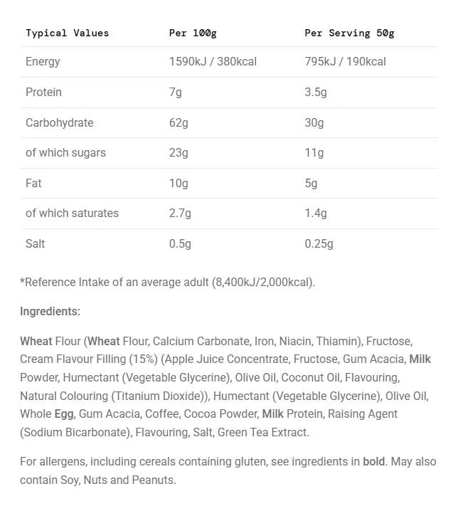 Science in Sport Go Energy Bake (50 g, Tiramisu)